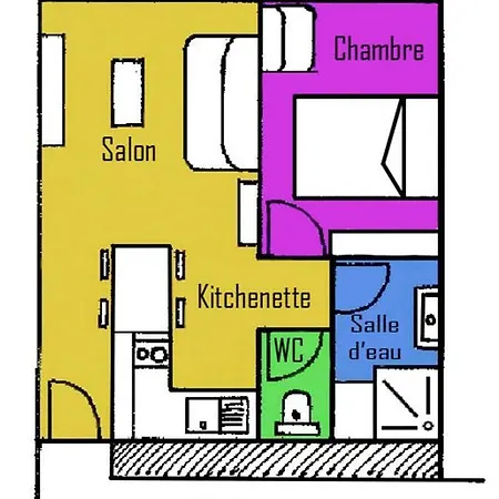 Auxmouettes Gv2 Apartamento *